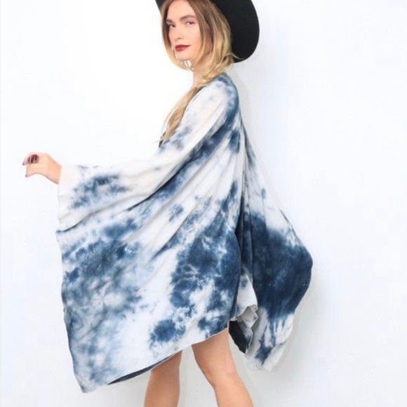 Phraseology Indigo Hand Dyed Kimono - Picture 9 of 13